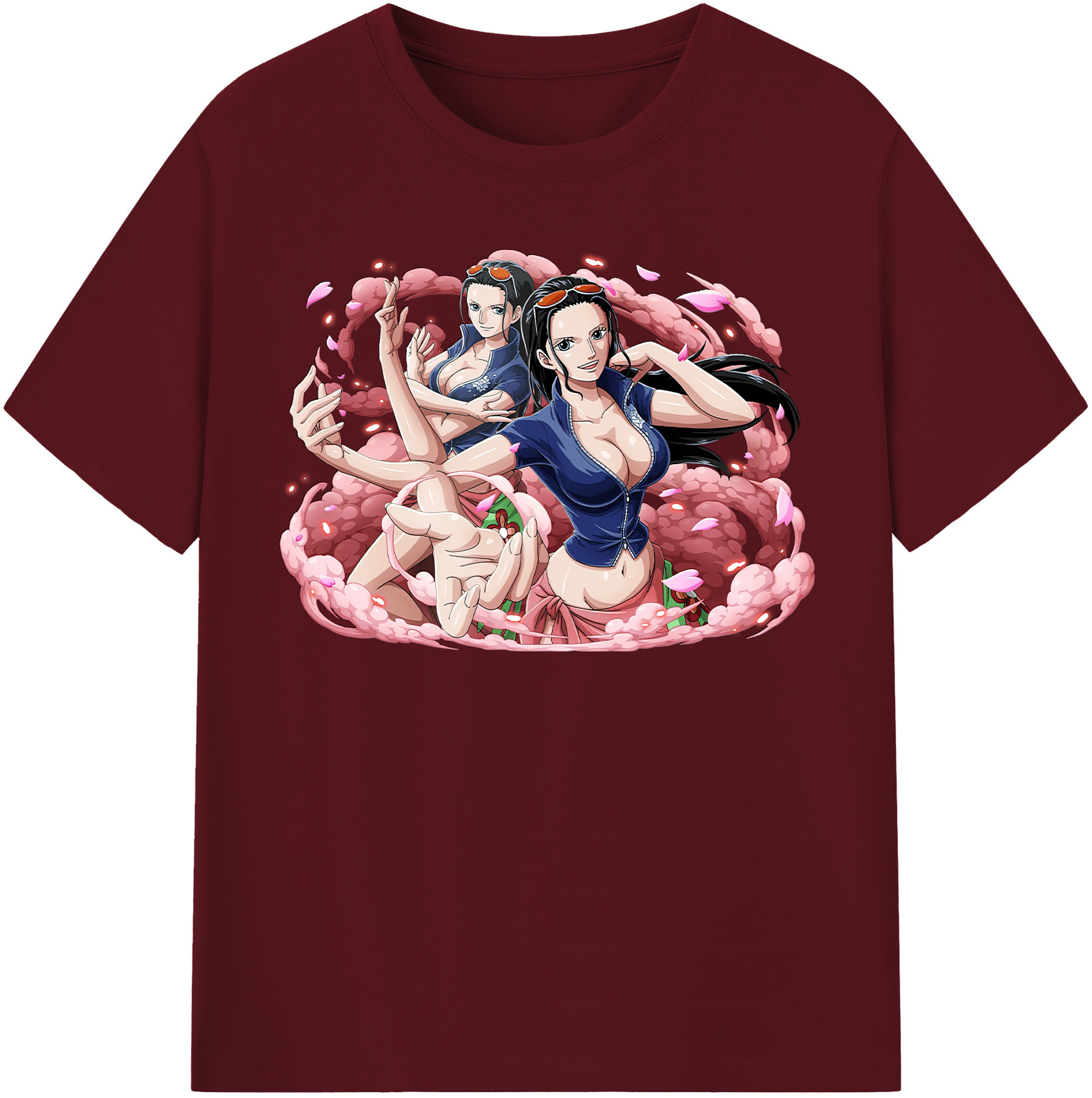 ワンピース ニコ・ロビン ONE PIECE Nico Robin 綿100％半袖Tシャツ（フロントプリント）
